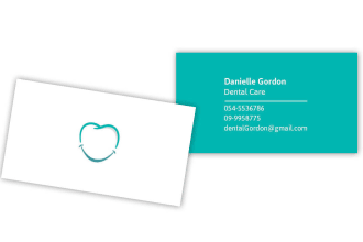 design a clean business card