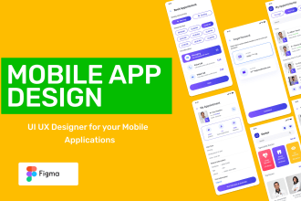 design UI UX for mobile apps in figma