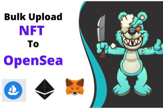 bulk upload nft and mint nft to opensea