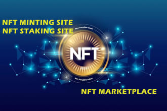 create your nft minting engine, staking on evm chain, solana, cardano