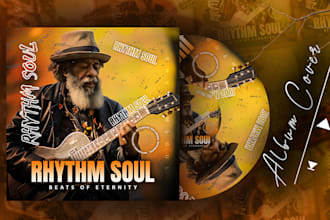 design creative music album cover art or music song artwork