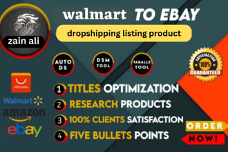do amazon,walmart to ebay dropshipping listings