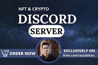create an advanced nft discord server, crypto discord server