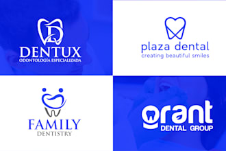 do unique modern medical dentist and dental logo
