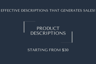 write product descriptions for your shopify store that will generate crazy sales