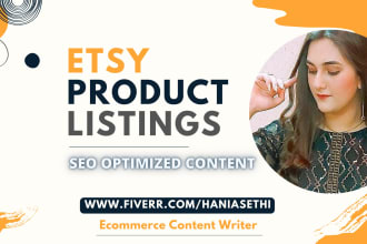 create seo optimized etsy product listing