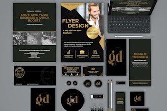 design logo and business card design, letterhead, capability statement, journal