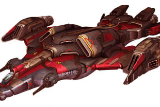 make  a ship spaceship or digital art