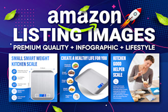 design amazon listing images, a plus content, and ebc design