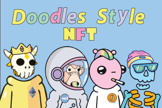 create doodles character style nft art collection