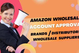 open accounts with wholesale suppliers, distributors for amazon fba wholesale
