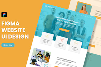 do website ui design, figma website design, landing page, figma design website