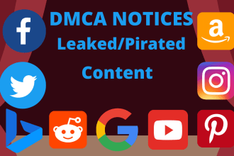 submit dmca takedown to remove copyright and leaked material