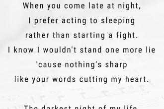 write song lyrics in english or spanish