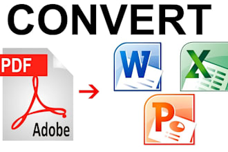 do PDF to word, handwriting to word, convert scan pdf to any format