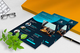 design unique flyer, brochure and menu card