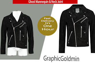 do ghost mannequin, neck joint, cloth symmetric shape,
