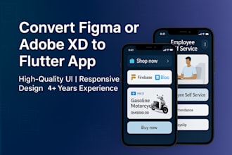convert figma UI to flutter or adobe xd to flutter