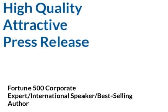 write a high quality, effective press release