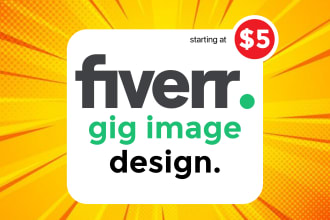 design eyecatching fiverr gig image, thumbnail, image cover