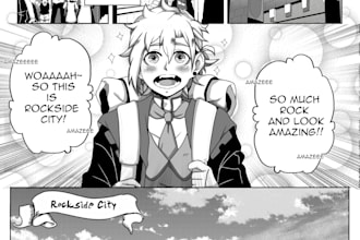 do comic with anime style