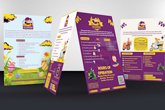 design business flyers, brochures, and leaflets
