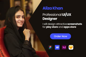design attractive screenshots for play store and apps store