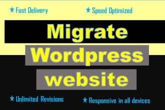 migrate clone copy  duplicate or move your wordpress website