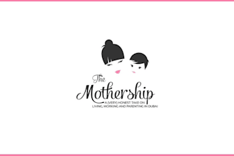 do awesome childcare, mother care, education logo with creative thinking