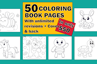 draw coloring book pages for children