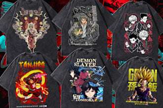 custom anime t shirt design
