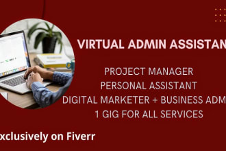 be your virtual admin assistant for all admin tasks