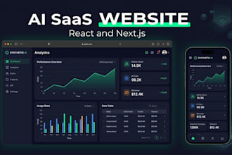build a fast and modern ai saas website for your startup using react