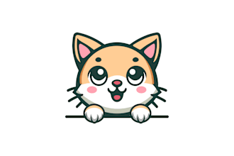 design pet, cute, dog, cat, kids , animal mascot or cartoon character logo