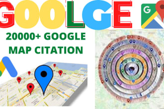 20,000 google maps citations for local SEO and gmb ranking