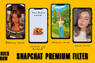 create premium snapchat filter