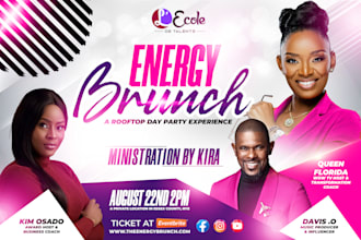 design event flyer, church or social media flyer timelessly