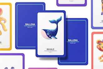 create a board card game with a tabletop, box, and cards