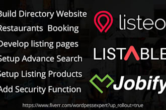 create directory website using listeo, listable or jobify theme