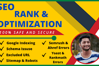 fix any  google search console, xml sitemap, ahrefs errors