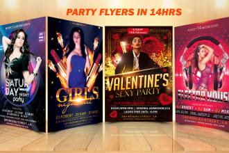 make a good club, party, dj, music flyers, or poster