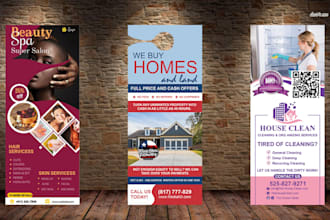 design fantastic door hanger or rack card in 12 hours
