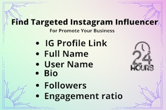 find targeted instagram influencer for promote your business