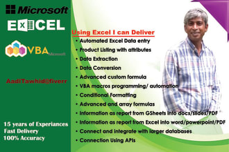do excel automation, excel vba, excel macro, excel formula