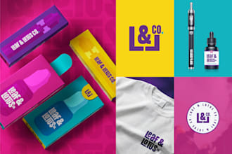 design a fun creative logo and complete visual identity brand guidelines for you