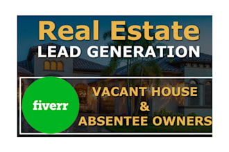 provide real estate vacant house leads with skip tracing