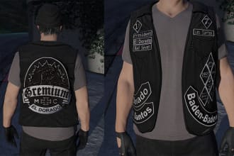 make your own gta 5 mc biker vest or kuttes and design