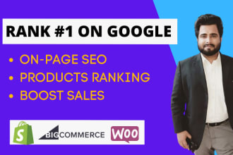 expert SEO for shopify, bigcommerce, woocommerce, prestashop to boost sales