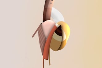 make abstract 3d art