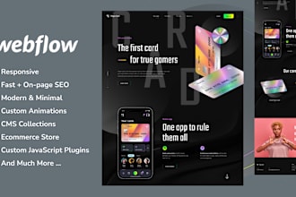 design webflow website, figma to webflow, webflow development, webflow expert